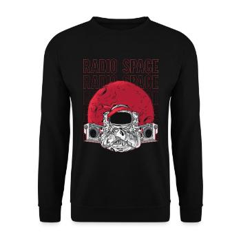 Astronomie Radio Space Stars Music Lover Universe - Sweat-shirt Unisexe - noir - Devant - Alina (178cm) & Michal (187cm)