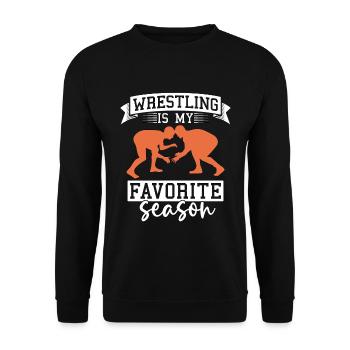 Catch Wrestling est mon lutteur de saison préféré - Sweat-shirt Unisexe - noir - Devant - Alina (178cm) & Michal (187cm)