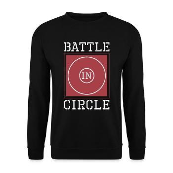 Catch Wrestling Battle In Circle Wrestler Fight - Unisex Sweatshirt - black - Front - Alina (178cm) & Michal (187cm)