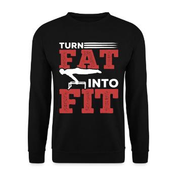 Straße Krafttraining Calisthenics Körpergewicht - Unisex Pullover - Schwarz - Vorne - Alina (178cm) & Michal (187cm)