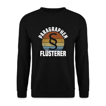 Jurastudium BGH Staatsexamen Jurist Universität - Unisex Pullover - Schwarz - Vorne - Alina (178cm) & Michal (187cm)