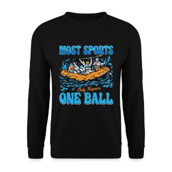 Rafting Most Sports Kayak Paddling Canoe Paddle - Unisex Pullover - Schwarz - Vorne - Alina (178cm) & Michal (187cm)