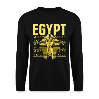 Tutankhamun Egyptian Pharaoh Ancient Egypt - Unisex Sweatshirt - black - Front - Alina (178cm) & Michal (187cm)