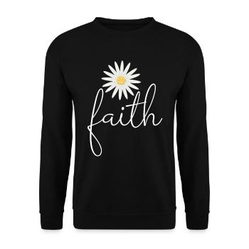 Faith Daisies Femmes chrétiennes jardinières - Sweat-shirt Unisexe - noir - Devant - Alina (178cm) & Michal (187cm)