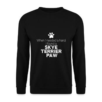 Main Skye Terrier Patte - Sweat-shirt Unisexe - noir - Devant - Alina (178cm) & Michal (187cm)