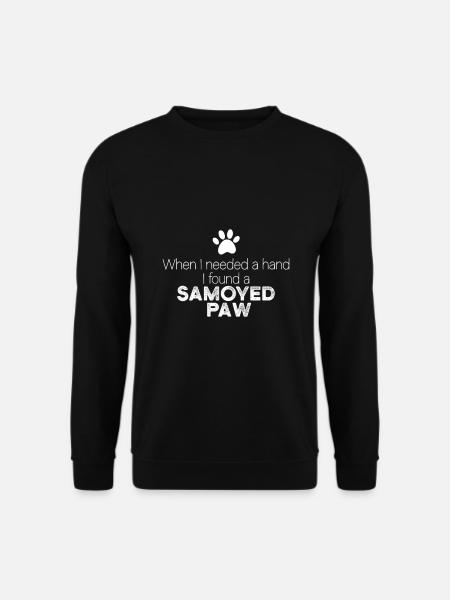 Hand Samojede Pfote - Unisex Pullover - Schwarz