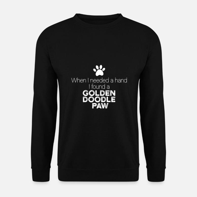 Main Goldendoodle Paw - Sweat-shirt Unisexe - noir
