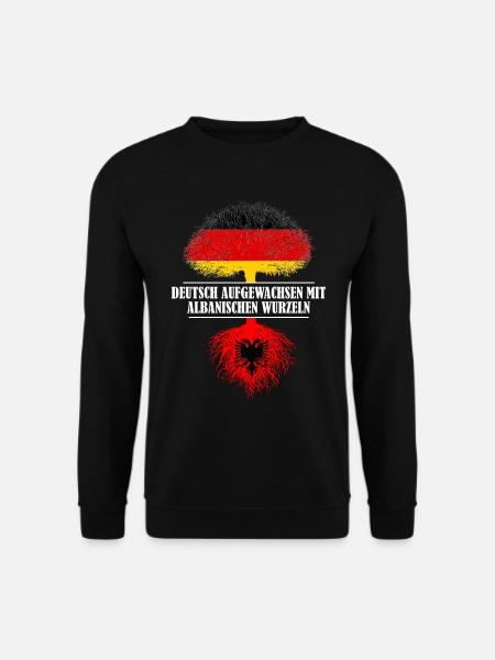 Deutsch mit albanischen Wurzeln - Unisex Pullover - Schwarz