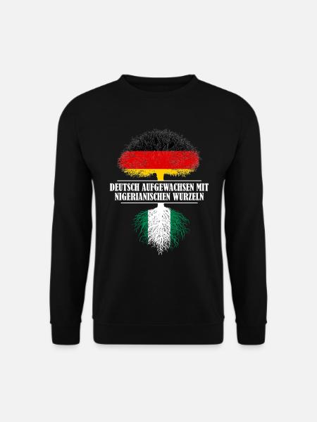 Deutsch mit nigerianischen Wurzeln - Unisex Pullover - Schwarz