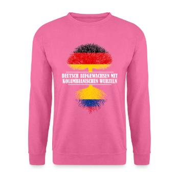 Deutsch mit kolumbianischen Wurzeln - Unisex Pullover - Pink - Vorne