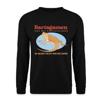 Dragon barbu Reptiles Dragons barbus Cadeau - Sweat-shirt Unisexe - noir - Devant - Alina (178cm) & Michal (187cm)