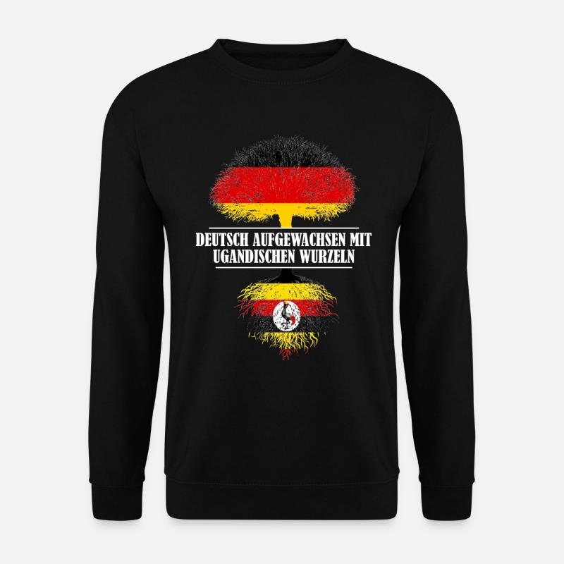 Deutsch mit ugandischen Wurzeln - Unisex Pullover - Schwarz