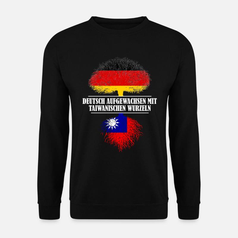 Deutsch mit taiwanischen Wurzeln - Unisex Pullover - Schwarz