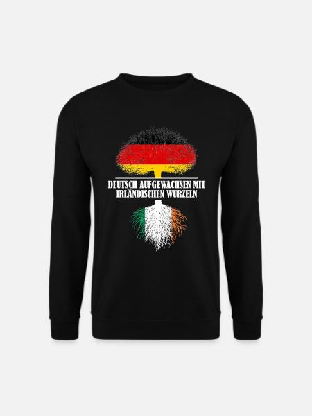 Deutsch mit irländischen Wurzeln - Unisex Pullover - Schwarz