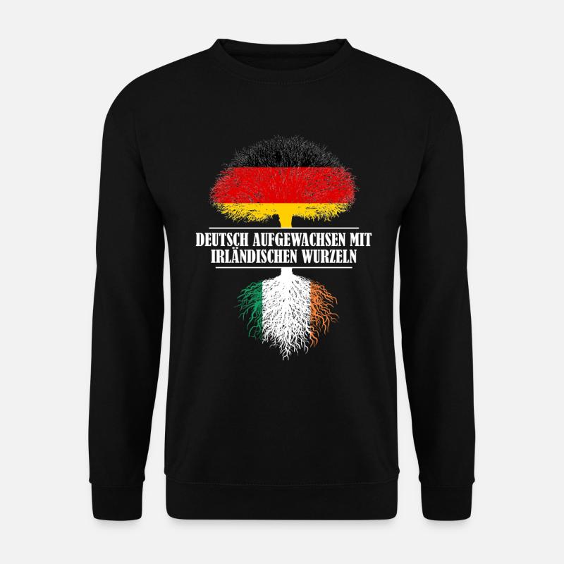 Deutsch mit irländischen Wurzeln - Unisex Pullover - Schwarz