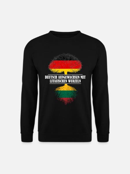 Deutsch mit litauischen Wurzeln - Unisex Pullover - Schwarz