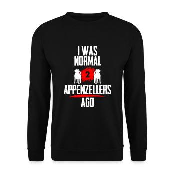 J’étais normal 2 Appenzellers avant - Sweat-shirt Unisexe - noir - Devant - Alina (178cm) & Michal (187cm)