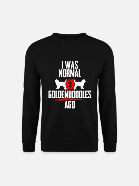 Ich war normal 2 Goldendoodles voher - Unisex Pullover - Schwarz