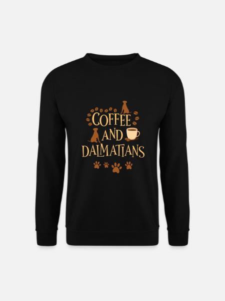 Coffee and Dalmatians - Unisex Sweatshirt - black