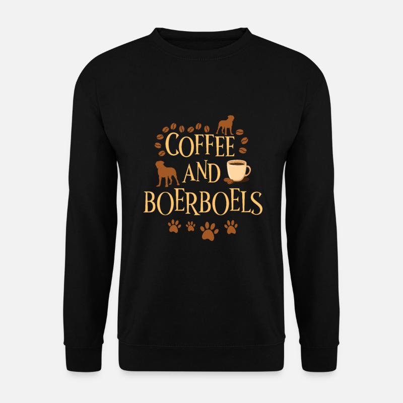 Coffee and Boerboels - Unisex Sweatshirt - black