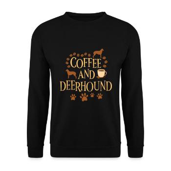 Coffee and Deerhound - Unisex Sweatshirt - black - Front - Alina (178cm) & Michal (187cm)