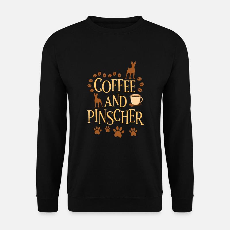 Coffee and Pinscher - Unisex Sweatshirt - black