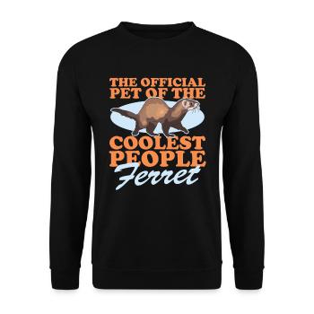 | propriétaire de furet Cadeau De furet d’amoureux - Sweat-shirt Unisexe - noir - Devant - Alina (178cm) & Michal (187cm)