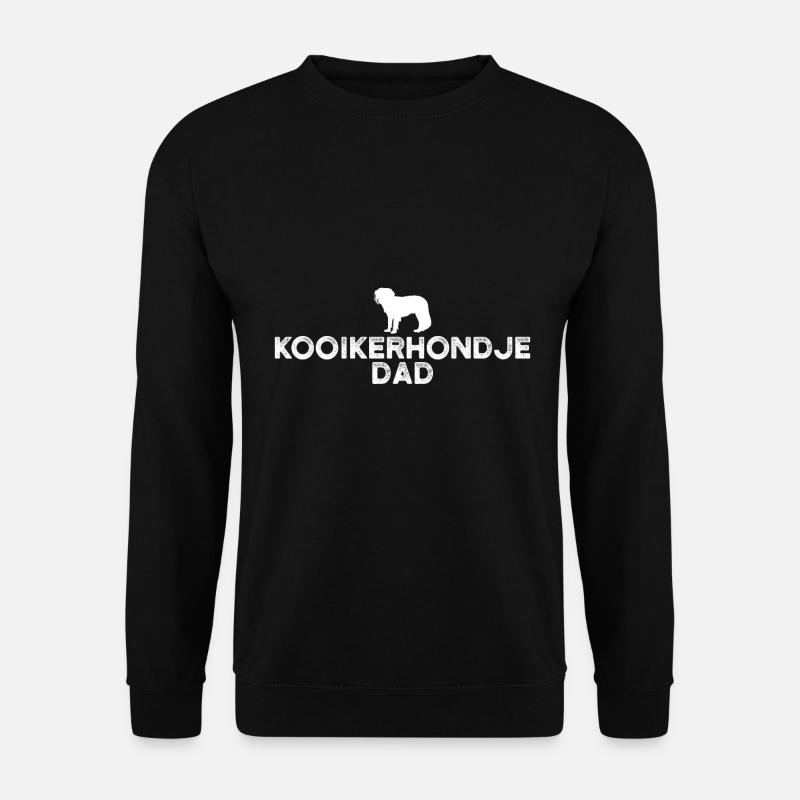 Kooikerhondje Papa - Unisex Pullover - Schwarz