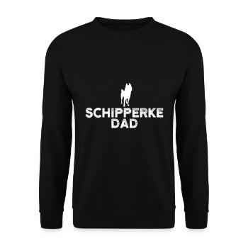 Schipperke Dad - Unisex Pullover - Schwarz - Vorne - Alina (178cm) & Michal (187cm)