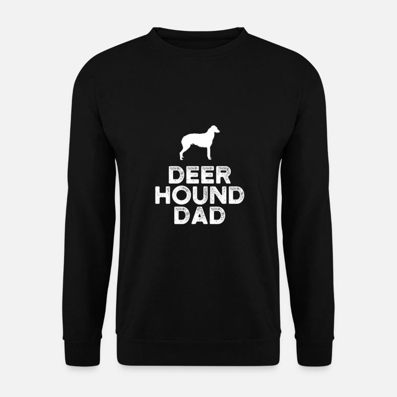 Deerhound Papa - Unisex Sweatshirt - black