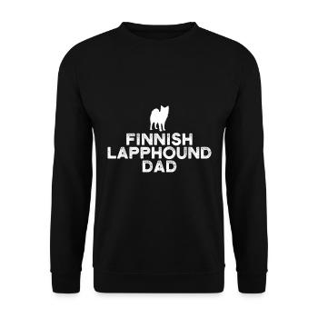Lapphund finlandais Papa - Sweat-shirt Unisexe - noir - Devant - Alina (178cm) & Michal (187cm)