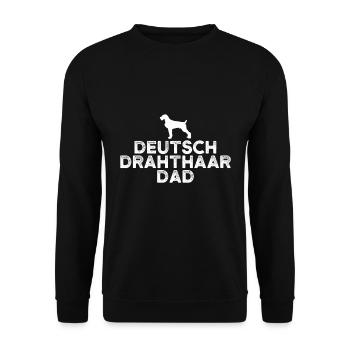 Papa allemand Wirehair - Sweat-shirt Unisexe - noir - Devant - Alina (178cm) & Michal (187cm)