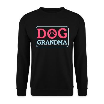 Chiens Grand-mère Propriétaire de chien Propriétaire de chien Cadeau - Sweat-shirt Unisexe - noir - Devant - Alina (178cm) & Michal (187cm)