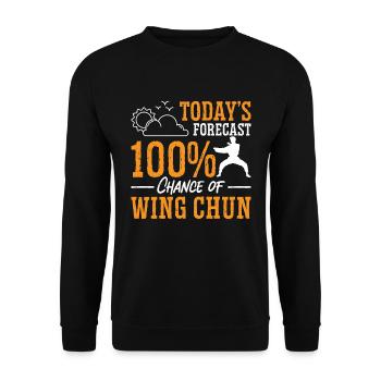 Wing Chun Aujourd’hui, fighter Kung Fu Fight - Sweat-shirt Unisexe - noir - Devant - Alina (178cm) & Michal (187cm)