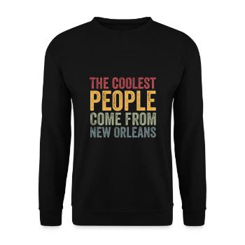 Les gens les plus cool viennent de la Nouvelle-Orléans - Sweat-shirt Unisexe - noir - Devant - Alina (178cm) & Michal (187cm)