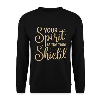 Aikido Votre Est Combattant Arts Martiaux Samouraï - Sweat-shirt Unisexe - noir - Devant - Alina (178cm) & Michal (187cm)