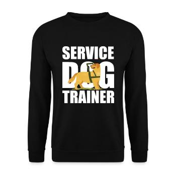 Hundetrainer Hundetrainer - Unisex Pullover - Schwarz - Vorne - Alina (178cm) & Michal (187cm)