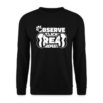 Dresseur de chiens Dresseur de chiens - Sweat-shirt Unisexe - noir - Devant - Alina (178cm) & Michal (187cm)