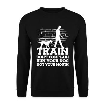 Dresseur de chiens Dresseur de chiens - Sweat-shirt Unisexe - noir - Devant - Alina (178cm) & Michal (187cm)
