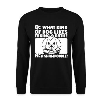 Hundetrainer Hundetrainer - Unisex Pullover - Schwarz - Vorne - Alina (178cm) & Michal (187cm)