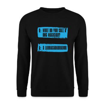 Hundetrainer Hundetrainer - Unisex Pullover - Schwarz - Vorne - Alina (178cm) & Michal (187cm)
