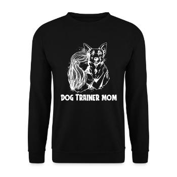 Dog trainer Dog trainer - Unisex Sweatshirt - black - Front - Alina (178cm) & Michal (187cm)