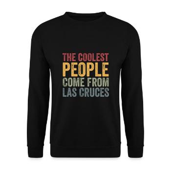 Coolest people come from Las Cruces - Unisex Pullover - Schwarz - Vorne - Alina (178cm) & Michal (187cm)