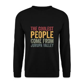 Les gens les plus cool viennent de la vallée de Jurupa - Sweat-shirt Unisexe - noir - Devant - Alina (178cm) & Michal (187cm)