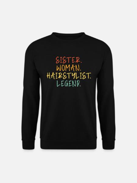 Coiffeuse Coiffeuse Soeur - Sweat-shirt Unisexe - noir