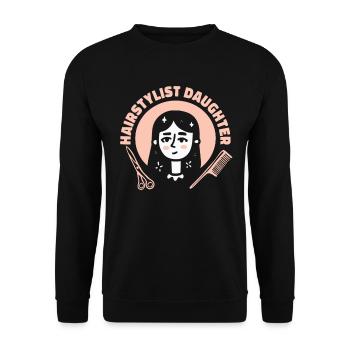 Coiffeuse Coiffeuse Fille - Sweat-shirt Unisexe - noir - Devant - Alina (178cm) & Michal (187cm)