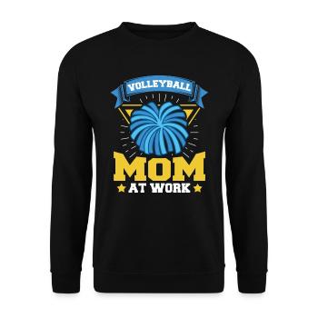 Volleyball Volleyball Player Mother Volleyball Mom - Unisex Sweatshirt - black - Front - Alina (178cm) & Michal (187cm)