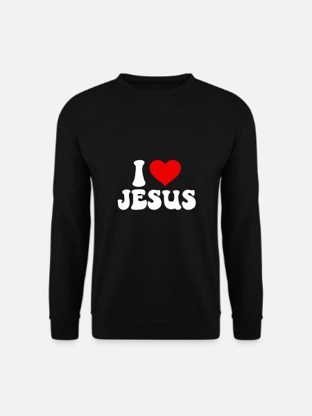 I love jesus - Unisex Pullover - Schwarz
