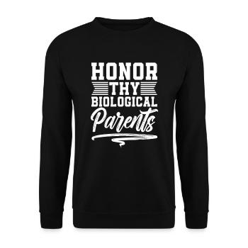 Biology Biologist Children Biology - Unisex Sweatshirt - black - Front - Alina (178cm) & Michal (187cm)