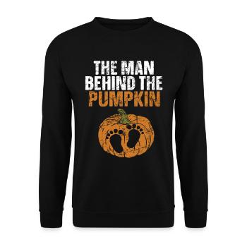 Halloween Schwangerschaft - Unisex Pullover - Schwarz - Vorne - Alina (178cm) & Michal (187cm)